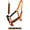 Orange, variant on Nylon Horse Padded Beaded Inlay Halter w/ Lead Rope Purple 606175PR