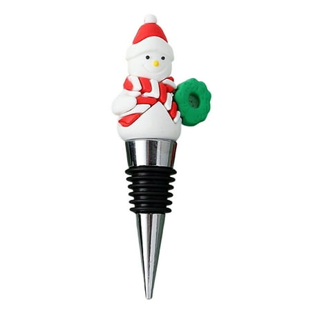 

Christmas Wine Stoppers Christmas Santa Claus Snowman Sealing Wine Cork Christmas Kitchen Decoration Wine Beverage Bottle Plug Top Gift