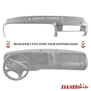 DashSkin Molded Dash Cover For 97-00 GM Tahoe Suburban Yukon Avalanche Silverado Sierra in Medium Grey (USA Made)