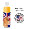 thumbnail image 4 of Brussels Griffon with English Union Jack British Flag Ultra Hugger for slim cans, 4 of 6