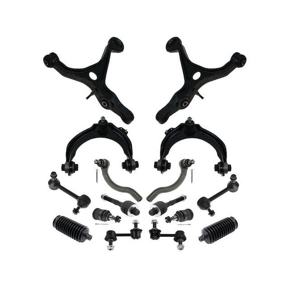 Front and Rear Control Arm Ball Joint Tie Rod and Sway Bar Link Kit 16 Piece - Compatible with 2003 - 2007 Honda Accord 2.4L 4-Cylinder 2004 2005 2006
