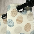 thumbnail image 2 of Ambesonne Easter Grommet Curtain Single Panel, Boho Inspired Egg Motifs, 50"x60", Pale Yellow Slate Blue, 2 of 5