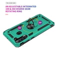 thumbnail image 4 of Funda YZOK para Samsung Galaxy A21 en color verde azulado con soporte giratorio y protector de pantalla HD, 4 of 7