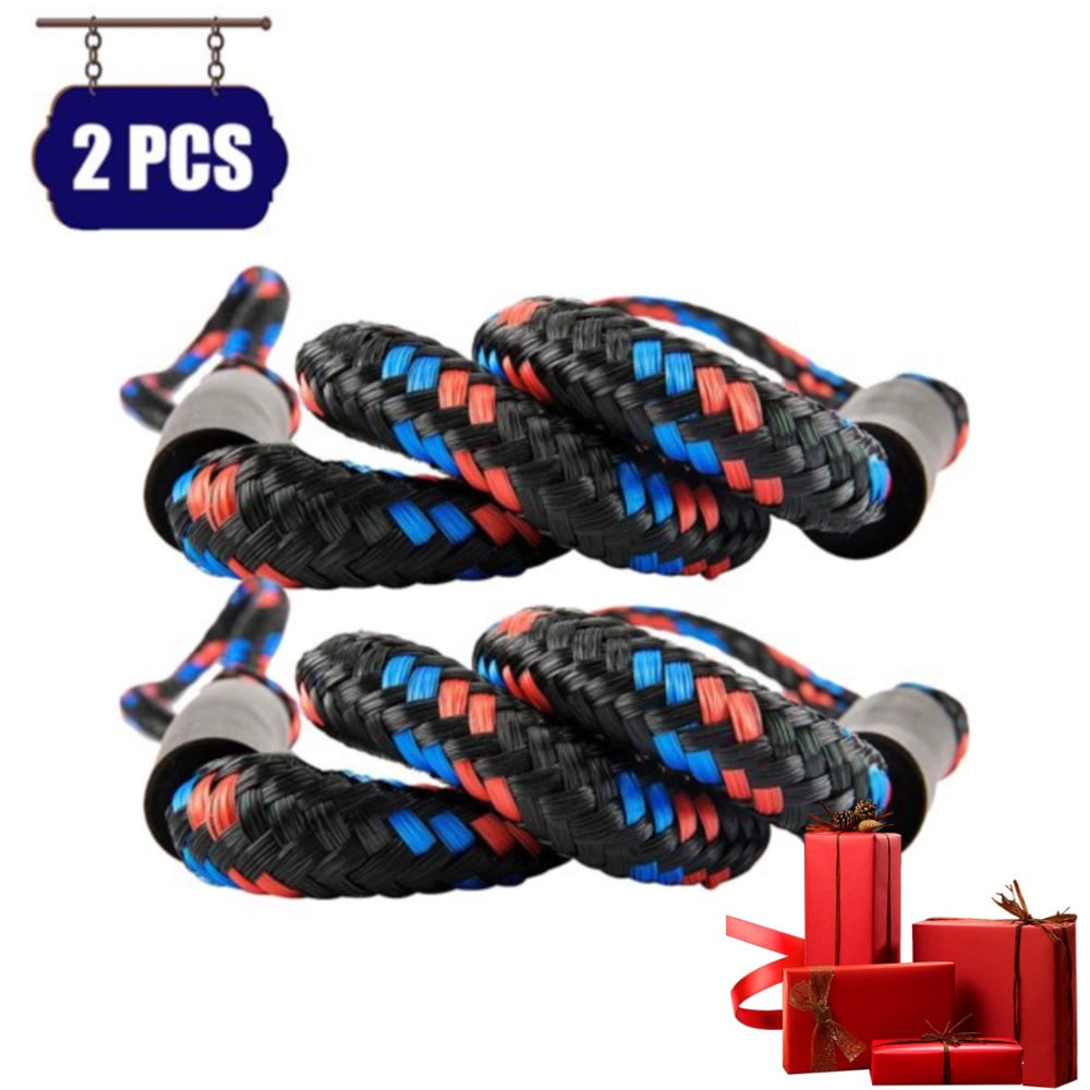 Aptoco 2Pcs Boat Bungee Dock Lines Dock Rope Mooring Line Boat