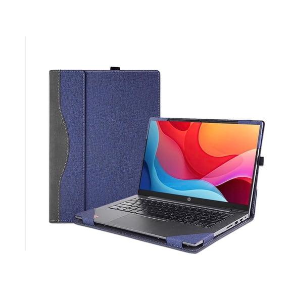 Laptop Case Cover for 16 inch HP Pavilion Laptop 16-af 16t-af & 16-ag 16z-ag,Separable PU Leather Notebook PC Sleeve Protective Bag with Pen Holder and Heat Dissipation Holes