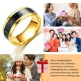 thumbnail image 4 of Maoww Temperature Ring Steel Emotion Mood Rings Couple Intelligent Sensitive Hand Jewelry, Size 7, Gold, 4 of 8