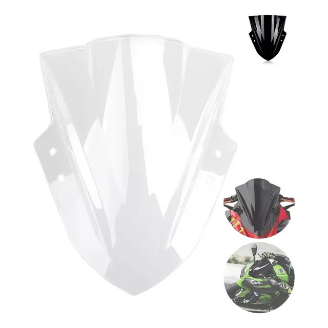 Parabrisas Para Moto Universal Protección Contra Lluvia