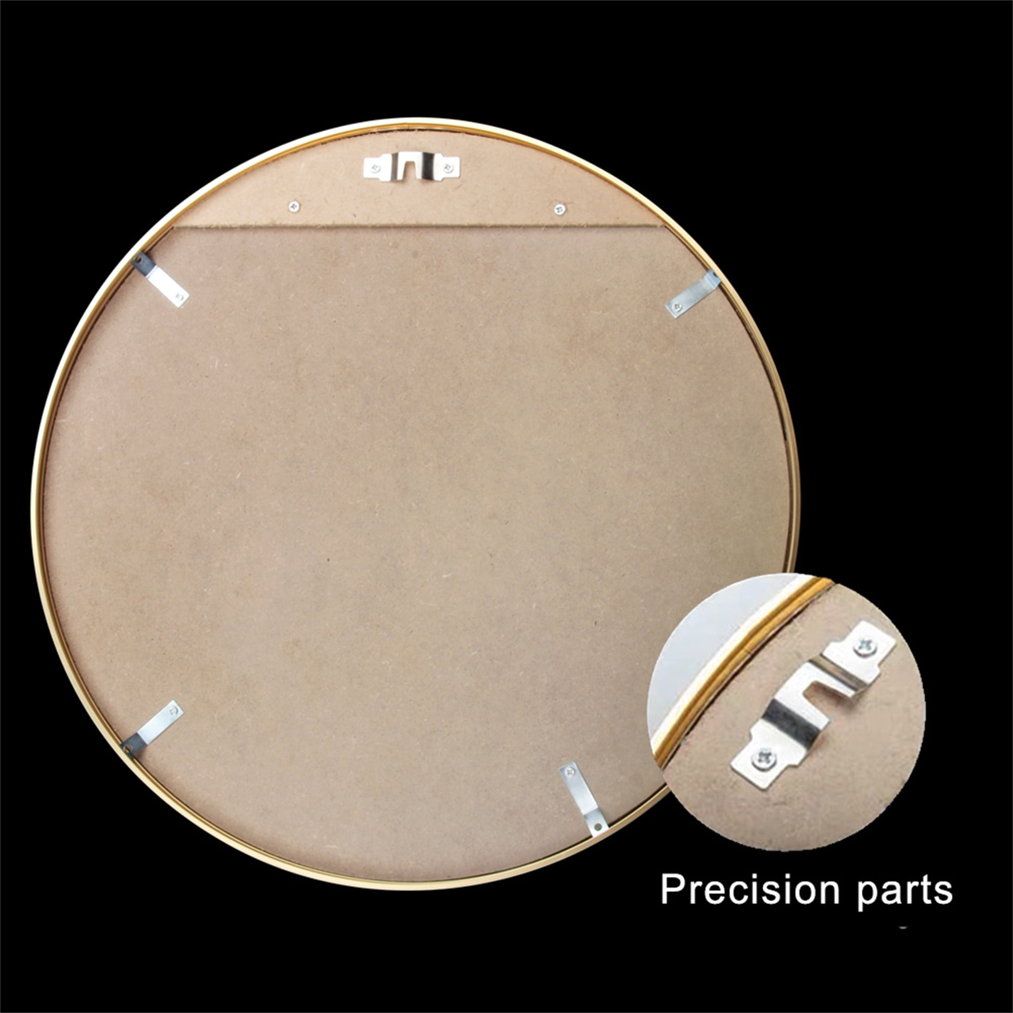 YYAo 24" Wall Circle Mirror for Bathroom, Round Mirror for Wall Hanging Round Mirror for Living Room, Vanity, Bedroom, Gold Border YYAo 24" Wall Circle Mirror for Bathroom, Round Mirror for Wall Hanging Round Mirror for Living Room, Vanity, Bedroom, Gold Border