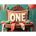 thumbnail image 4 of Cute Burlap Banner with One Letter and Heart Elements for First Birthday Party Background Decors Photography Props Party Supplies Backdrop Decorations, 4 of 4