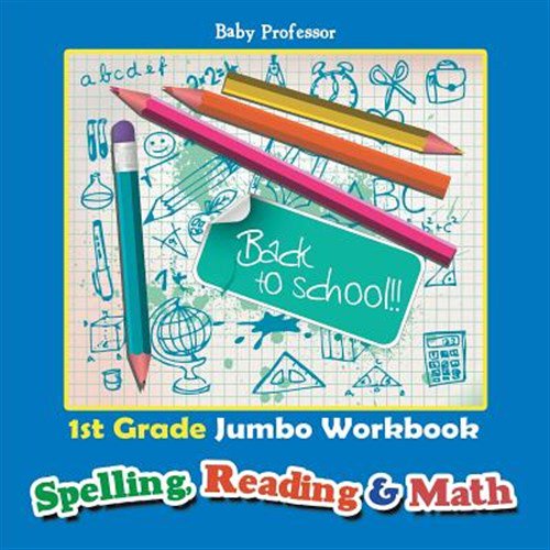 Pre-Owned 1st Grade Jumbo Workbook Spelling, Reading & Math (Paperback)