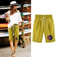 thumbnail image 2 of Pantalones Cortos Casuales para Mujer Día de la Independencia Impreso Elástico de la Cintura, Pantalones Cortos de Verano para Mujeres, 2 of 4