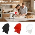 thumbnail image 3 of Flour Funnel for MixerAttachment Silicone Pouring for Stand Mixer, MessFree Ingredient Funnel Accessory for TiltHead Mixing Bowls for Precise Adding & Easy Cleanup, 3 of 7