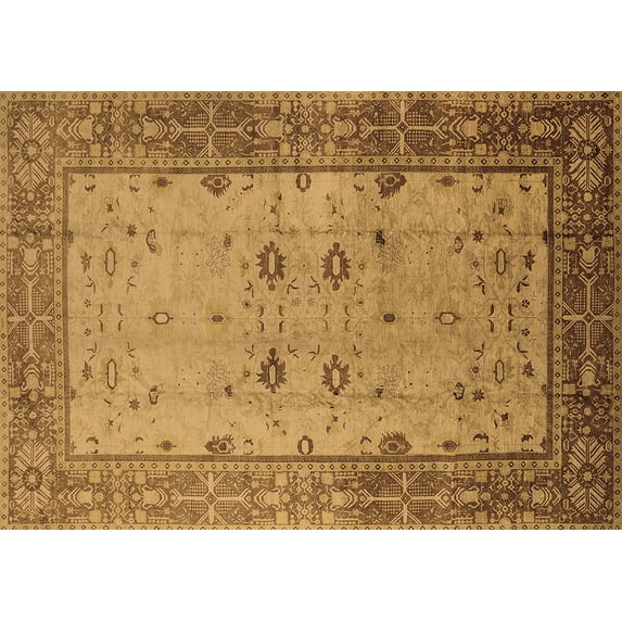 Ahgly Company Indoor Rectangle Oriental Brown Traditional Area Rugs, 2' x 3'