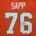 thumbnail image 2 of Warren Sapp Autographed Miami Hurricanes (Orange #76) Custom Jersey - Beckett, 2 of 3