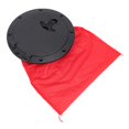 thumbnail image 1 of Housse de Trappe Ronde, Kit de Plaque de Pont Ronde pour Kayak Bateau Pêche Sac d'Étanchéité Rouge Housse de Trappe Noire pour Embarcation, 1 of 7