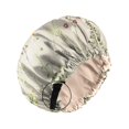 thumbnail image 1 of Zewurtuw Capó de Satén Capó de Seda para Dormir Reutilizable Doble Capa Elástico Ajustable Gorros para el Cabello Lindo Estético Mujeres Niñas-Flores, 1 of 5