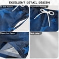 thumbnail image 4 of Black Blue Stars on Dark Background Swim Trunks Board Shorts Beach Pants Bathing Bottoms 3T, 4 of 8