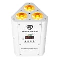 thumbnail image 2 of Rockville ROCKWEDGE PACKAGE WHITE (6) Battery Wireless Par Lights with Charging Case, 6-in-1 RGBWA+UV, 7500mAh Battery, DMX Control, 6500 Lux Brightness, for DJs and Event Planners, 2 of 5