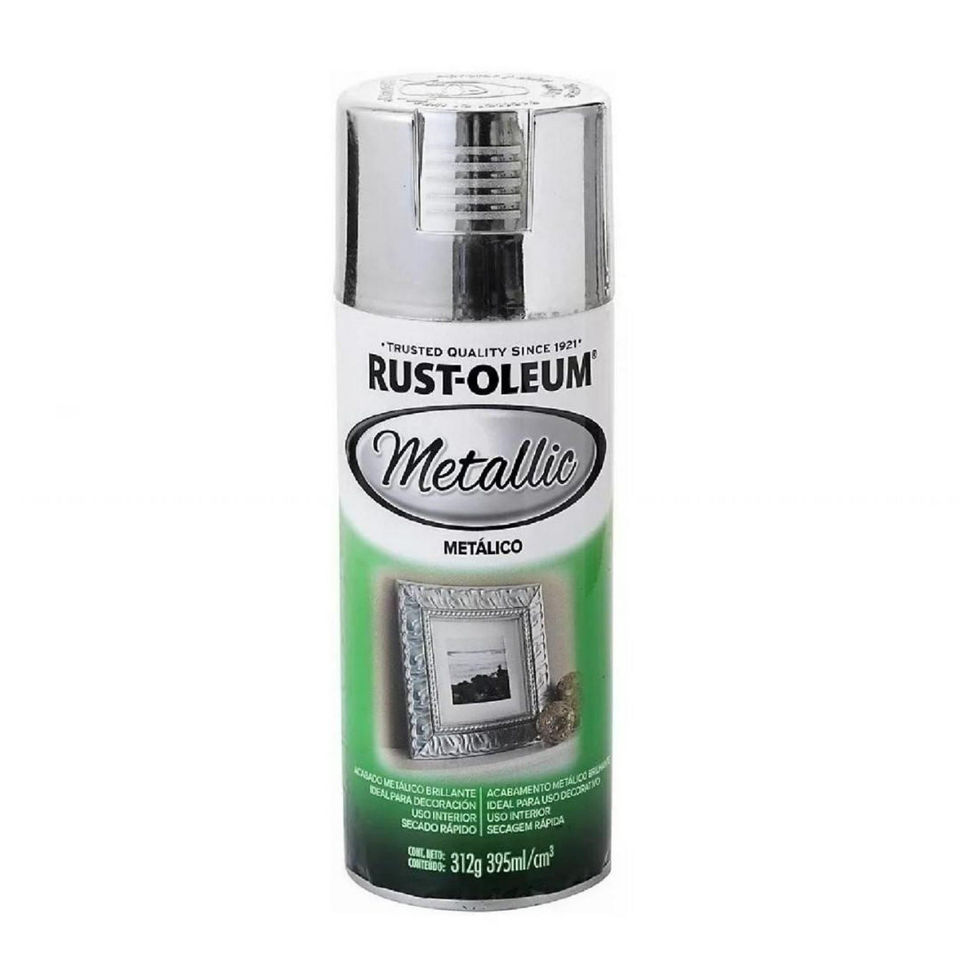 Pintura En Aerosol Acabado Metálico 312Grs Plata