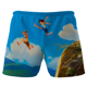 thumbnail image 3 of Disney-pantalones cortos de playa para hombre y mujer, bañadores con estampado 3D de dibujos animados de Luca, informales, 3 of 5