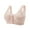 Beige, variant on Plus Size Underwear,Underwear Large Size Vest Type Front Buckle Bra without Ring Summer Thin Women'S Cotton Bra Bra No Underwire Push Up Bra Pink 40