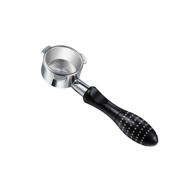 Ounissouiy Máquina de café con mango de tres orejas, portafiltro desmontable a presión sin fondo, máquina para hacer tazones de polvo, cesta, accesorios Juegos de servir café y té Negro Ounissouiy HA064530-01