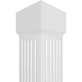 thumbnail image 5 of Ekena Millwork 8"W x 8'H Premium Square Non-Tapered Fluted PVC Endura-Craft Column Wrap Kit, Mission Capital & Base, 5 of 9