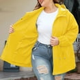 thumbnail image 5 of Fiaer,Womens Oversized Full Zip Jackets,Women's Loose Fit Long Sleeve Snap Buttons Windproof Lightweight Casual Hiking Mountaineering Tops with Pockets Yellow XL, 5 of 6