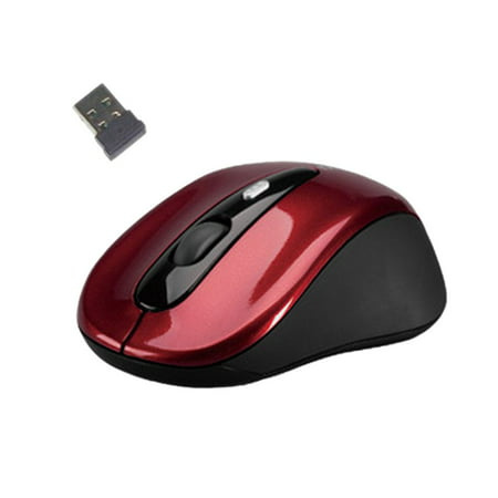 2.4GHz Wireless Mouse 1600DPI Optical Computer Cordless Office Mice with USB Receiver (Best Wireless Keyboard And Mouse Reviews)