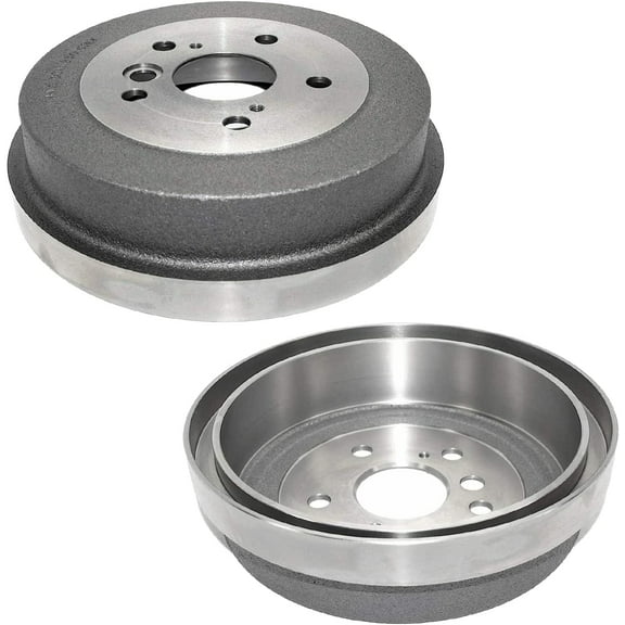 Detroit Axle - Pair Rear Brake Drums for 2002-2006 Toyota Camry 2002-2003 Solara Brake Drums Replacement Brakes