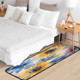thumbnail image 5 of CURLYOOT Watercolor Sunflowers Runner Rug 2'x6' Washable Kitchen Runner Rug Indoor Non Slip Laundry Rugs Floor Carpet for Hallway Kitchen Entryway Bedroom Living Room, 5 of 9