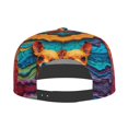 thumbnail image 5 of Flat Bill Trucker Hats for Women Men - Colorful Textured Chihuahua Adjustable Flat Baseball Cap Snapback Hats Dad Hats for Men, 5 of 7