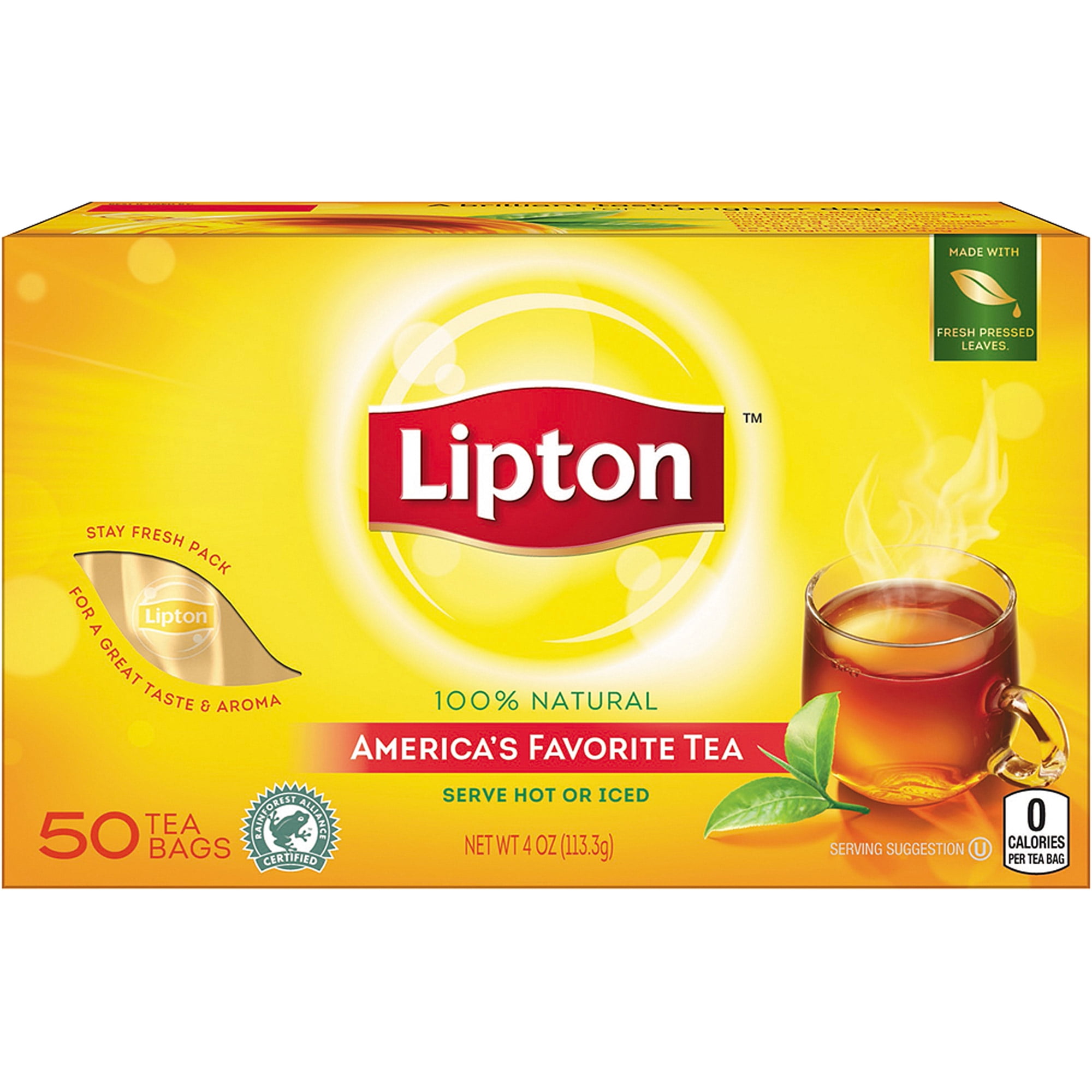 Lipton Black Tea Bags Count