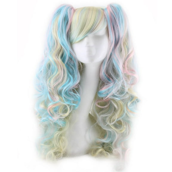 Nvzi-a Wig Curly Hair Wave Medium Temperament Wig Headgear(26.8in，A122)