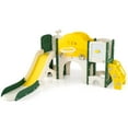 thumbnail image 1 of Costway 10 in 1 Toddler Slide Set with Magnetic Whiteboard, Telescope Ring Toss for Ages 3+ Green+Yellow, 1 of 10