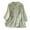 Green, variant on ShiShine Womens Trendy Embroidery Tops 3/4 Long Sleeve Button T Shirts Dressy Casual Blouses Loose Tunics