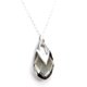 thumbnail image 1 of Collar Zvezda Pear color Black Diamond plata .925 Zvezda ZCO-PEAR18-BKD, 1 of 4