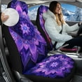 thumbnail image 2 of Uorisanigo Purple Mandala Car Seat Covers Front Seats Only, Premium Blanket Cloth Front Set Comfortable, Universal Fit for Trucks Vans SUVs Sedans Automotive, 2 Pieces, 2 of 7