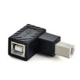 thumbnail image 5 of Left Angled USB 2.0 Type B Printer Connections Adapter for Printers Scanners USB Peripherals, Black, 5 of 9