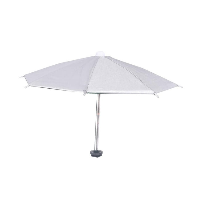 para cámara, 27 cm, con soporte para zapata, protección de sombra, accesorios de fotografía versátiles, cubierta para lluvia Plateado
