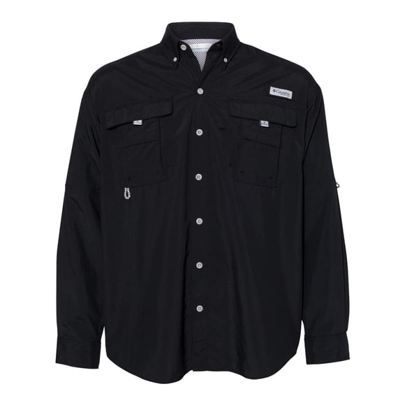 PFG Bahama II Long Sleeve Shirt, L, Black
