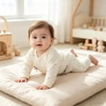 thumbnail image 6 of Mgmyaa Newborn Baby Kimono Romper Pure Cotton Long Sleeve Footless Bodysuit with Snap Closure and Moon Star Print, 6 of 7