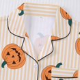 thumbnail image 6 of JAJAHO Halloween Pajamas Women 2 Piece Pj Set Spooky Season Matching Button Shirt With Shorts, 6 of 7