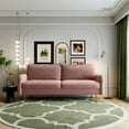 thumbnail image 5 of Pemberly Row Contemporary 70" Upholstered Velvet Sofa in Pink, 5 of 8