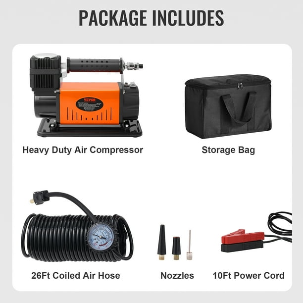 VEVOR 12V Air Compressor Heavy Duty 150PSI Offroad Air Compressor