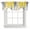 Yellow, variant on Turquoise Gray Tie Up Valance Curtains for Windows, Kitchen Curtains Window Shades, Farmhouse Abstract Gradient Aesthetic Light Filtering Roman Curtain Valances for Bedroom/Bathroom/Cafe 42"x12"