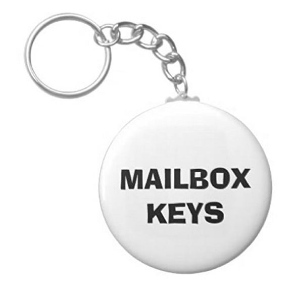 A&T Designs Mailbox Keys 2.25" Keychain Mail