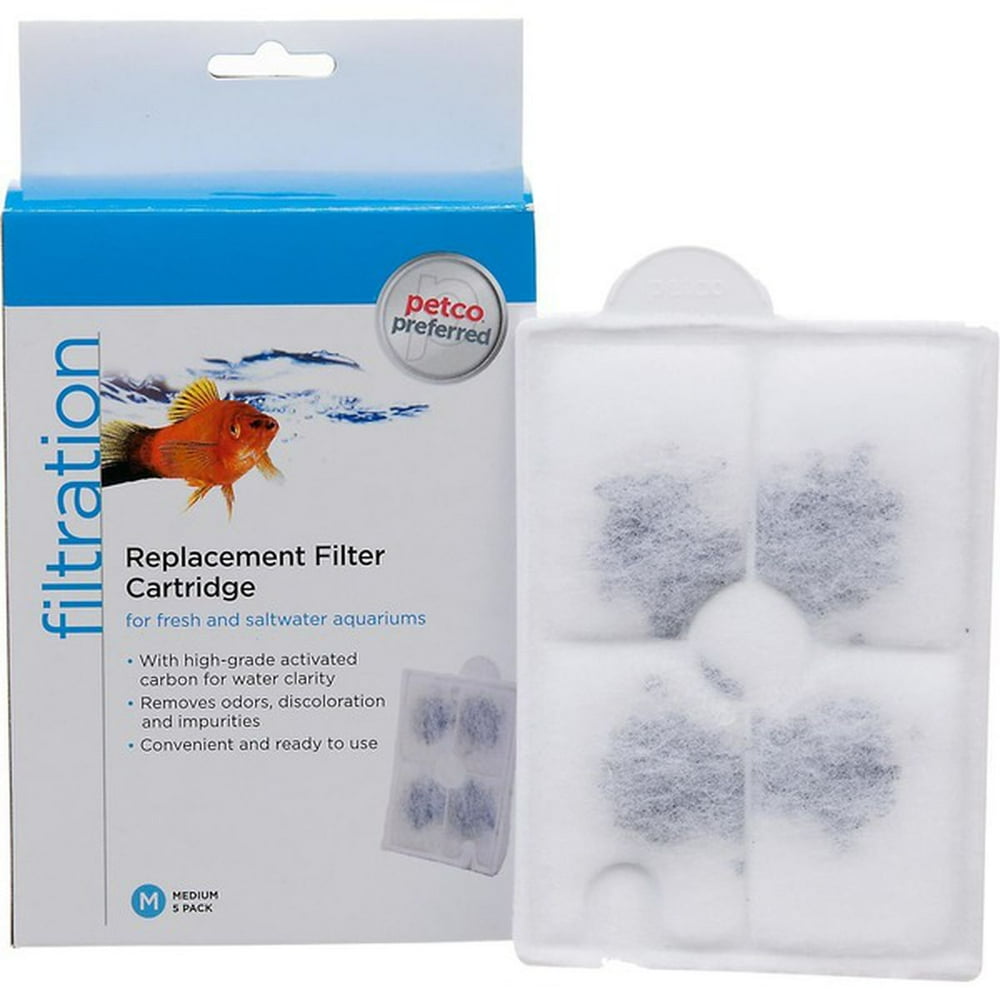Petco Preferred Filtration Replacement Filter Cartridges For Fresh & Saltwater Aquariums Medium