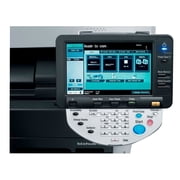Restored Konica Minolta Bizhub 283 Black & White Multifunction Copier Printer Scanner – 28 ppm, Scan Color, Duplex, 2 Trays, Network