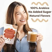 Waka Quality Instant Coffee  Unsweetened Butterscotch and Maple Mocha Flavored Instant Coffee Bundle  100% Arabica Freeze Dried Beans  No Sugar Added & Unsweetened  Each Bulk Bag Includes 3.5 oz